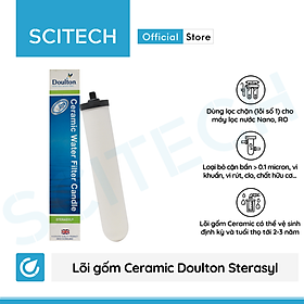 BÁO GIÁ Lõi Lọc Nước Doulton | Shopee Lazada Sendo Tiki mới nhất 4 Lõi Gốm Ceramic Doulton Steracyl 10 inch by Scitech - Lõi số 1 máy lọc nước Dr. Sukida, K Pro Series MT888 và máy lọc nước Nano/RO (Dùng thay thế lõi PP) - Hàng chính hãng