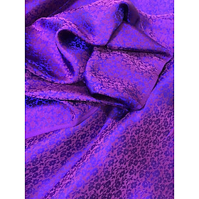 Vải Lụa Tơ Tằm Palacesilk hoa mai màu tím may áo dài, dệt thủ công#mềm mượt#nhẹ#thoáng mát