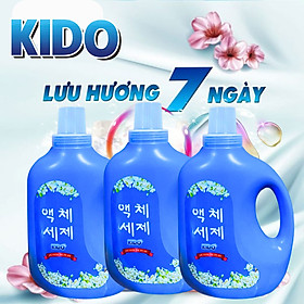 Nước Giặt KIDO Công Nghệ Hàn Quốc 5 Lẻ 1 Can 2kg TÍM - Thơm hương nước hoa - Giữ hương thơm lâu