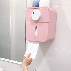 Giá hộp đựng giấy vệ sinh- Hộp đựng giấy đa năng có ngăn để đồ- Tissue box