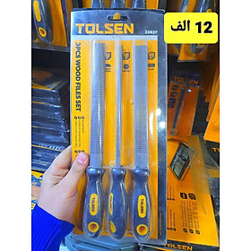 Mua BỘ DŨA GỖ 3 CÂY 200MM 8   TOLSEN 32037 - HÀNG CHÍNH HÃNG
