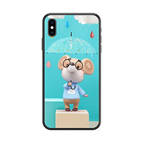 Ốp lưng TPU viền dẻo cho điện thoại IPHONE XS MAX Hình Chuột Tết 2020 - Mẫu 20