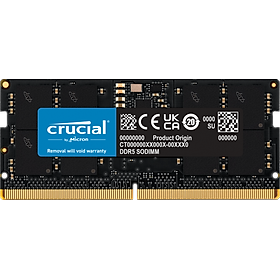 Ram Laptop Crucial DDR5 16GB Bus 4800 CT16G48C40S5 - Hàng chính hãng