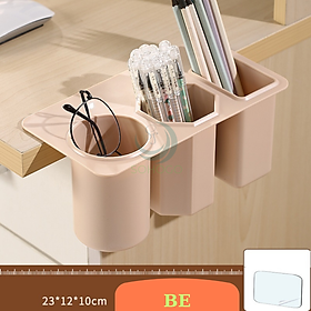 Khay đựng bút treo bàn 3 ngăn tiện lợi Hộp đựng văn phòng phẩm treo cạnh bàn Giá đựng bút nhiều ngăn gắn bàn học Hộp bút đa năng 3 ngăn treo bàn Hộp đựng dụng cụ học tập gắn bàn tiết kiệm không gian