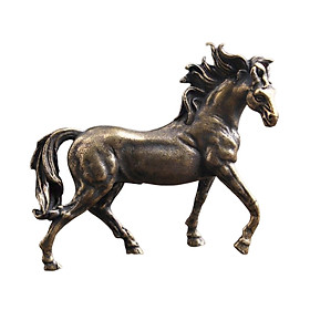Horse Statues Animal Sculpture Christmas Art Works Sill Metal Figurines