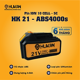 PIN ION 10 CELLS-5C 4.0AH HK21-ABS4000S HUKAN - HÀNG CHÍNH HÃNG