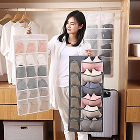 Mua Túi đựng đồ lót có móc treo - túi vải đựng đồ 2 mặt 30 ô