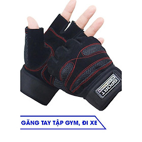 Găng tay sport beastfashion - găng tay tập gym - đen