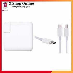 Mua Sạc Dùng Cho Macbook 13inch 2017 61W ( Đã bao gồm củ sạc + Dây sạc type C )