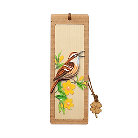 Bookmark Nghệ Thuật Giấy Xoắn - Chim Sẻ Nâu - Morning Song - Animals - Việt Net