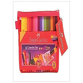 Bút Lông Màu Connector+Sách Tô Màu+Túi Lưới 88-2008-01 Faber Castell