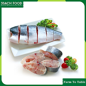 Cá Basa Cắt Khoanh Tươi Ngon - (1 khoanh khoản 450-550gr) - Sản phẩm nhập tươi trong ngày - Thịt chắc ngọt dai