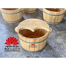 Mua Chậu ngâm chân có nắp gỗ thông nhập khẩu  chậu ngâm chân bằng gỗ