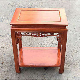 Mua Đôn bàn chữ nhật gỗ hương trang trí kê đồ phòng khách 40x60cm