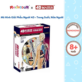 Đồ Chơi Mô Hình Giải Phẫu Người 4D - Trong Suốt, Nửa Người 4D Master 626106