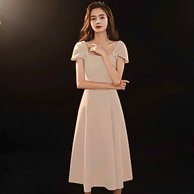 ĐẦM UMI ĐÍNH NGỌC DÁNG SUÔNG MỚI NHẤT NĂM 2021 THỜI TRANG LANO STORE 99