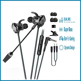 Tai Nghe Gaming Có Mic Rời xMOWI RX3 Dùng Được Cho Cả Máy Tính Và Điện Thoại - Màu Đen - Hàng Chính Hãng