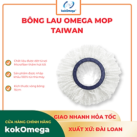 Mua Bông Lau Sàn 360 Độ kokOmega Omega Mop Đài Loan ( Kích Thước Vòng 16cm)