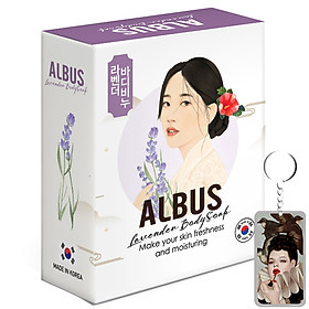 Xà bông tắm sâm Hàn Quốc dưỡng da Albus Body Soap đủ hương 100gr tặng móc