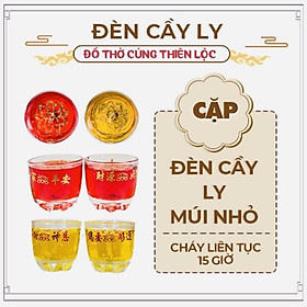 Mua Đèn Cầy Ly Cúng Múi Cao 5cm Cháy Liên Tục 10 Tiếng Đồ Thờ Cúng Thiên Lộc - Cặp 2 Ly