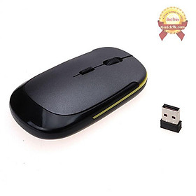 Mua Chuột quang không dây siêu mỏng wireless mouse 2.4GHz có nút chỉnh DPI (Mỏng 2cm)