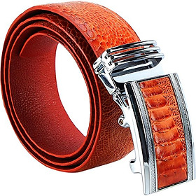 Thắt Lưng Nam Da Đà Điểu Bản Lớn Huy Hoàng HT4419 - Vàng