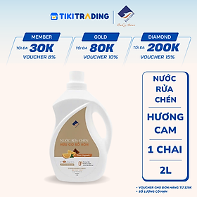 Nước rửa chén hữu cơ Bồ hòn Ecocare Chai 2000ml