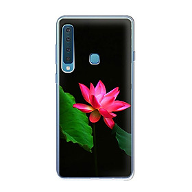 Ốp lưng điện thoại Samsung Galaxy A9 2018 - 01035 7819 LOTUS06 - Silicon dẻo - Hàng Chính Hãng