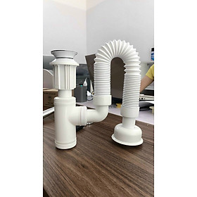 Mua  Bảo Hành 2 Năm  Xi phông xả Lavabo nhựa khúc sun chống hôi có xả cặn cao cấp MiWin
