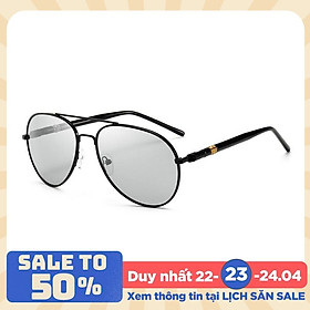 Kính Mát Nam Phân Cực Đổi Màu Chống Tia UV + Tặng Hộp Và Khăn Lau Kính