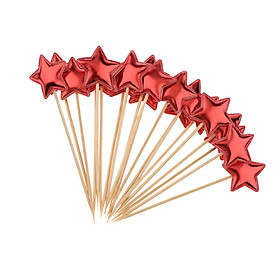 20 Pieces Star Cake Cupcake Topper for Birthday/Wedding Party Decor
