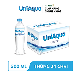 Nước uống đóng chai UniAqua - Thùng 24 chai 500ml