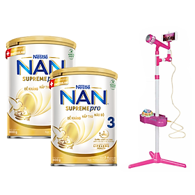 Bộ 2 Lon Sữa Bột Nestlé NAN SupremePro 3 với 5HMO giúp tăng đề kháng