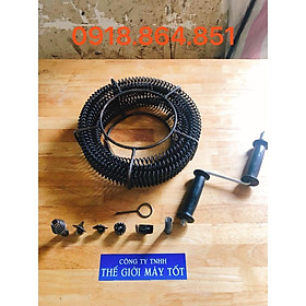 Mua Bộ dây thông cống lò xo phi 16 (3 mét+đầu thông+ dùng tay quay)