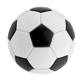 1 Pieces Black White Soccer Ball Size 4 Standard Playing Football Training Equipment