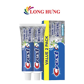 Combo kem đánh răng Crest Plus Baking Soda Peroxide Whitening (161g x 2) - Hàng chính hãng