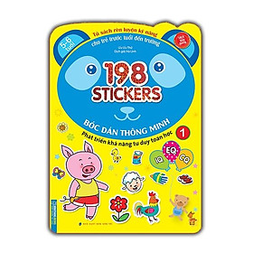 Sách Bóc Dán Hình Thông Minh Phát Triển Khả Năng Tư Duy Toán Học IQ EQ CQ (5-6 Tuổi) - 198 Sticker (Quyển 1)