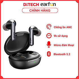 Mua Tai nghe True Wireless EarFun Air S - Chống ồn chủ động ANC  Chip Qualcomm QCC3046  Bluetooth 5.2  CODEC apt-X  Microphone chống ồn cVc 8.0  Hỗ trợ chơi Game  Sạc không dây Qi - Hàng chính hãng