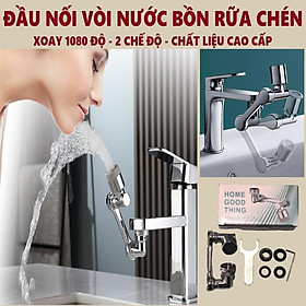 Mua Đầu Nối Vòi Nước Xoay 1080 độ Thông Minh 3 Khúc  Lắp Vào Vòi Nước Chậu Rửa Chén Bát Lavabo 2 Chế Độ Nước Chảy Tiện Lợi