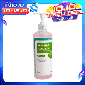 Nước Rửa Tay Khô Sát Khuẩn Nhanh Alfasept Handrub - Chai 500ml - An Toàn Khi Sử Dụng