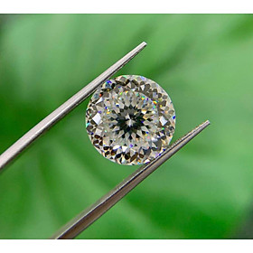 Mua (Size 4.0 ly - 8.1 ly) Kim Cương Nhân Tạo Moissanite 100 giác Nước D  Độ sạch: FL (Trong suốt) kèm giấy kiểm định GRA - Thử bút lên vạch đỏ