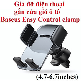 Mua Giá đỡ điện thoại gắn cửa gió ô tô Baseus Easy Control Clamp SUYK000101 - Hàng chính hãng