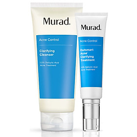 Serum giảm mụn thông minh Murad Outsmart Acne Clarifying Treatment (50ml) TẶNG sữa rửa mặt cho da mụn Murad Clarifying cleanser 200ml