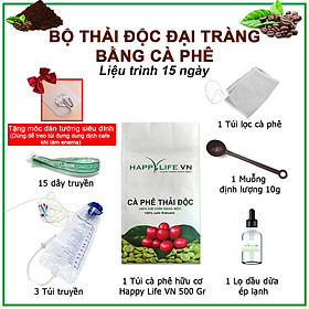 Bộ Thải Độc Đại Tràng Bằng Cà Phê Hữu Cơ - Liệu Trình 15 Ngày Coffee Enema