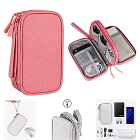 Mua Túi Đựng Phụ Kiện Công Nghệ  Pin Sạc Dự Phòng  Điện Thoại  Cáp Sạc USB  Tai Nghe - Có Quai Cầm  Chống Nước  Nhiều Màu  FT2