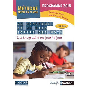 Ảnh bìa Sách học tiếng Pháp: Je Memorise Et Je Sais Ecrire Des Mots - Methode Testee En Classe - Ce2Cm1 - 2020