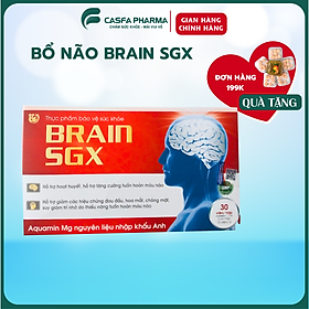 Bổ não Brain Plus GP Pharm,hỗ trợ hoạt huyết, tăng cường lưu thông máu não, hộp 30 viên