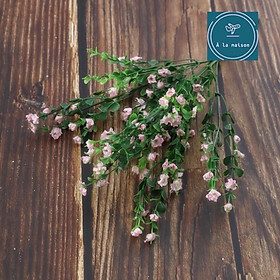 Cụm hoa cẩm chướng nhí từ lụa 30cm xinh xắn dùng trong trang trí thiết kế chụp ảnh