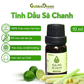 Tinh Dầu Sả Chanh Golden Dream 10ML Nguyên Chất 100% Thiên Nhiên Việt Nam, Tự Hào Nông Sản Việt