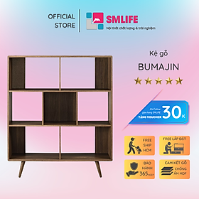 Mua Giá sách gỗ phong cách hiện đại SMLIFE Bumajin